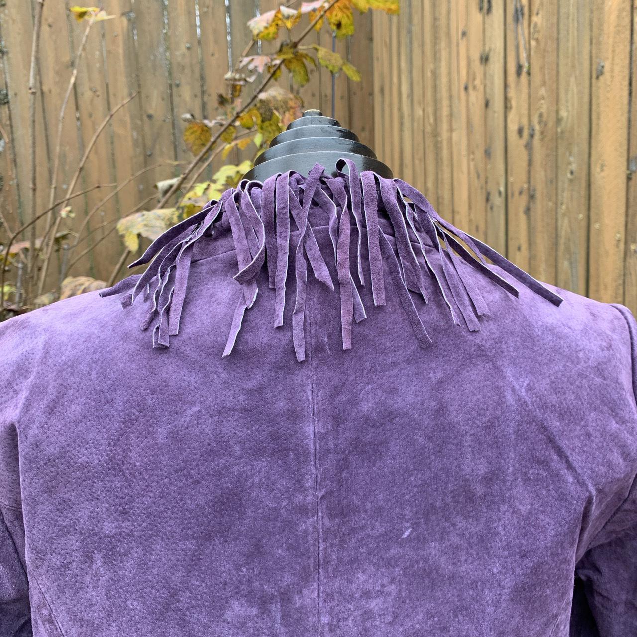 Product Image 3 - Y2k Purple Leather Fringe Jacket
Brand,