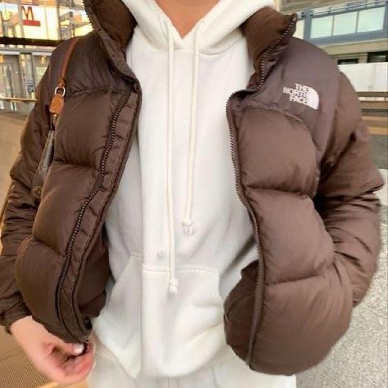 brown north face depop