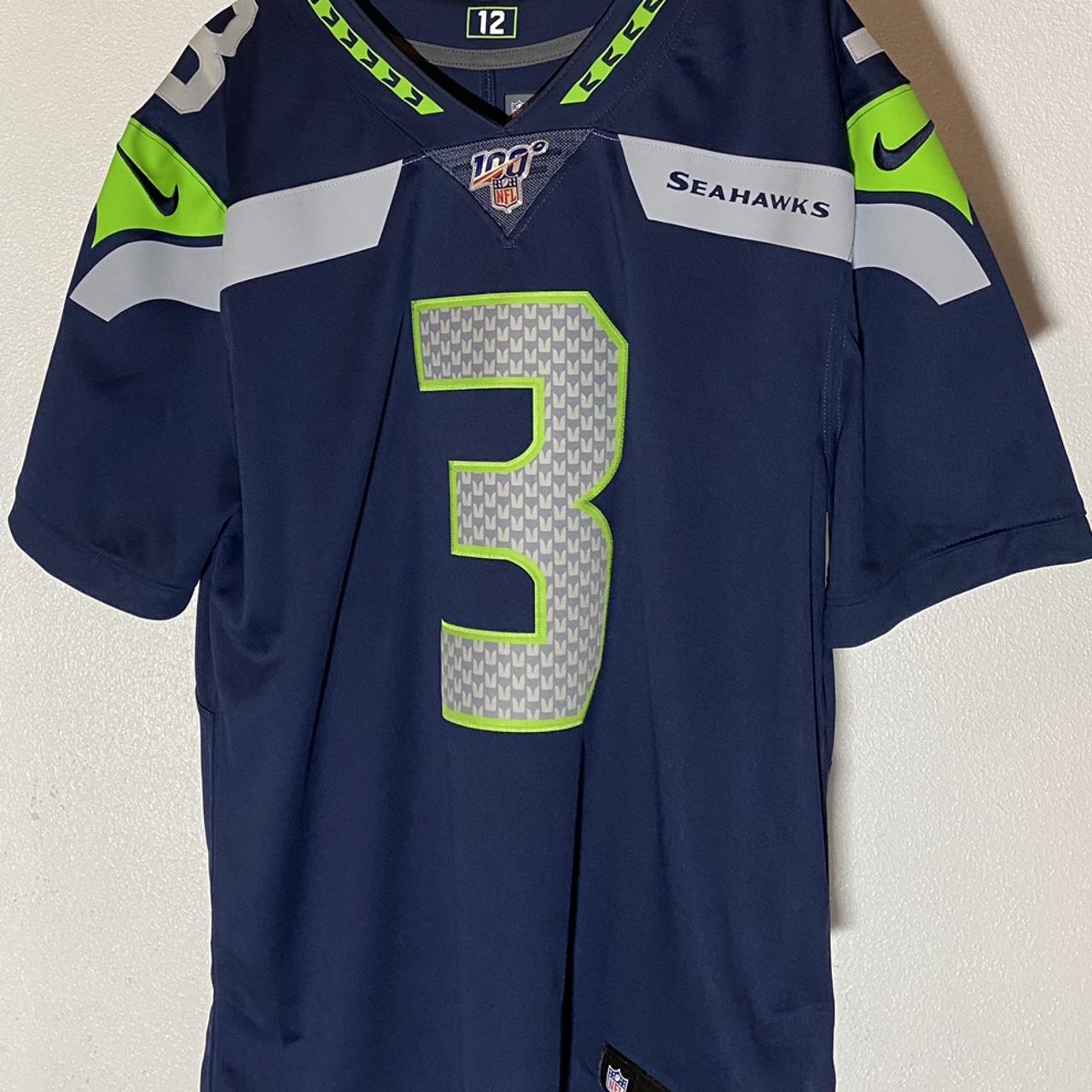 stitched Russell Wilson jersey - Depop