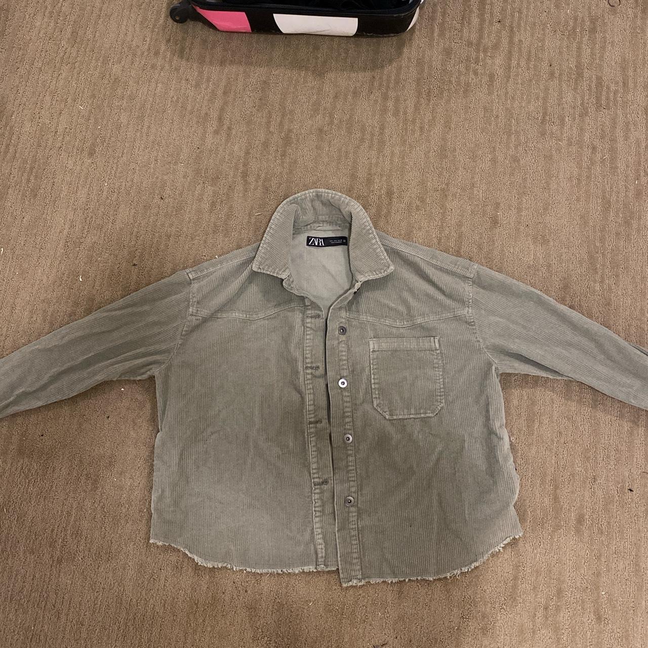 zara shacket grey