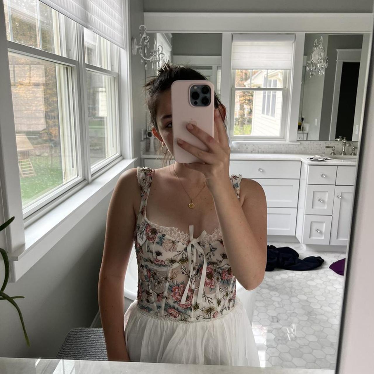 Beautiful Victoria secret flower corset top Love... Depop