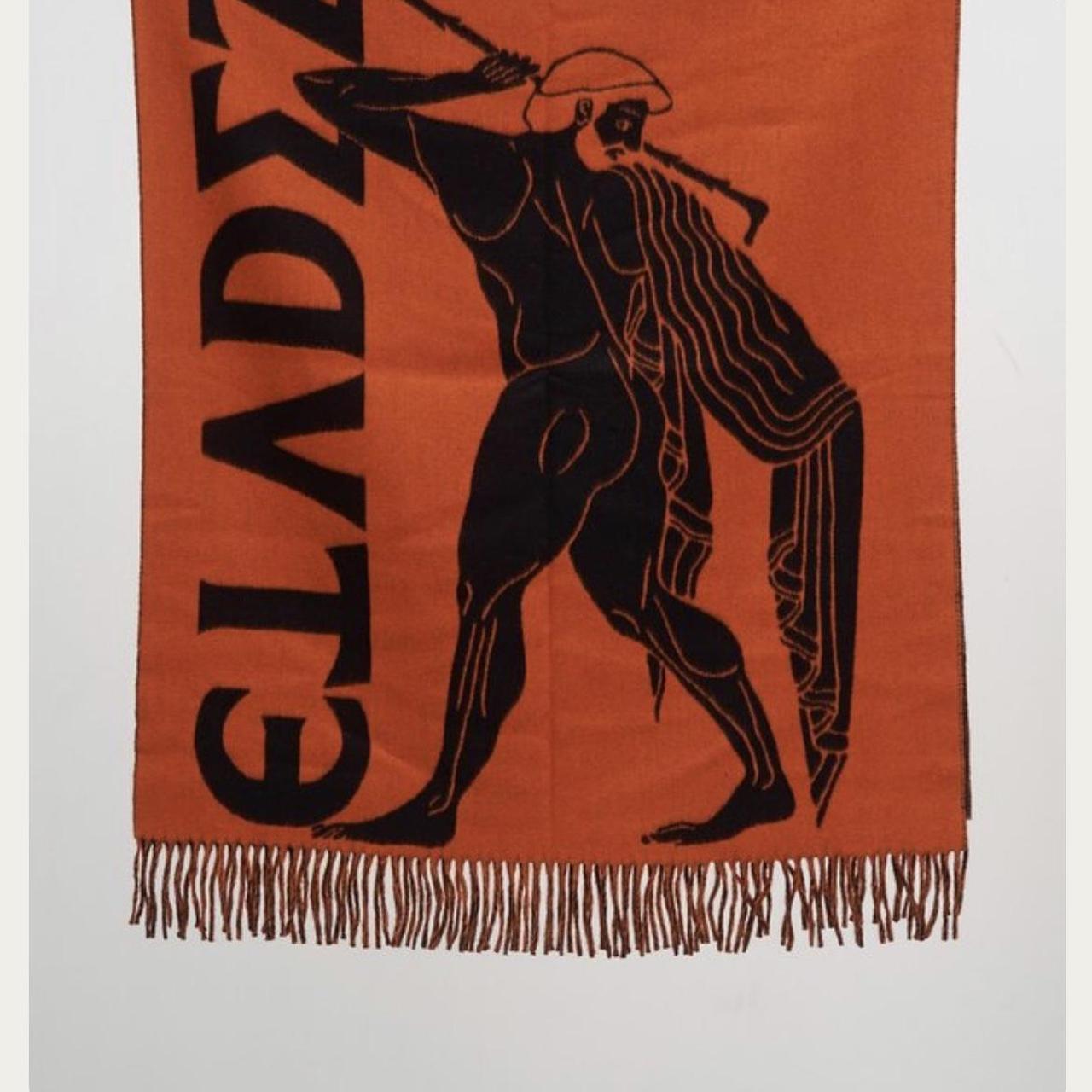 Études Men's Orange and Black Scarf-wraps