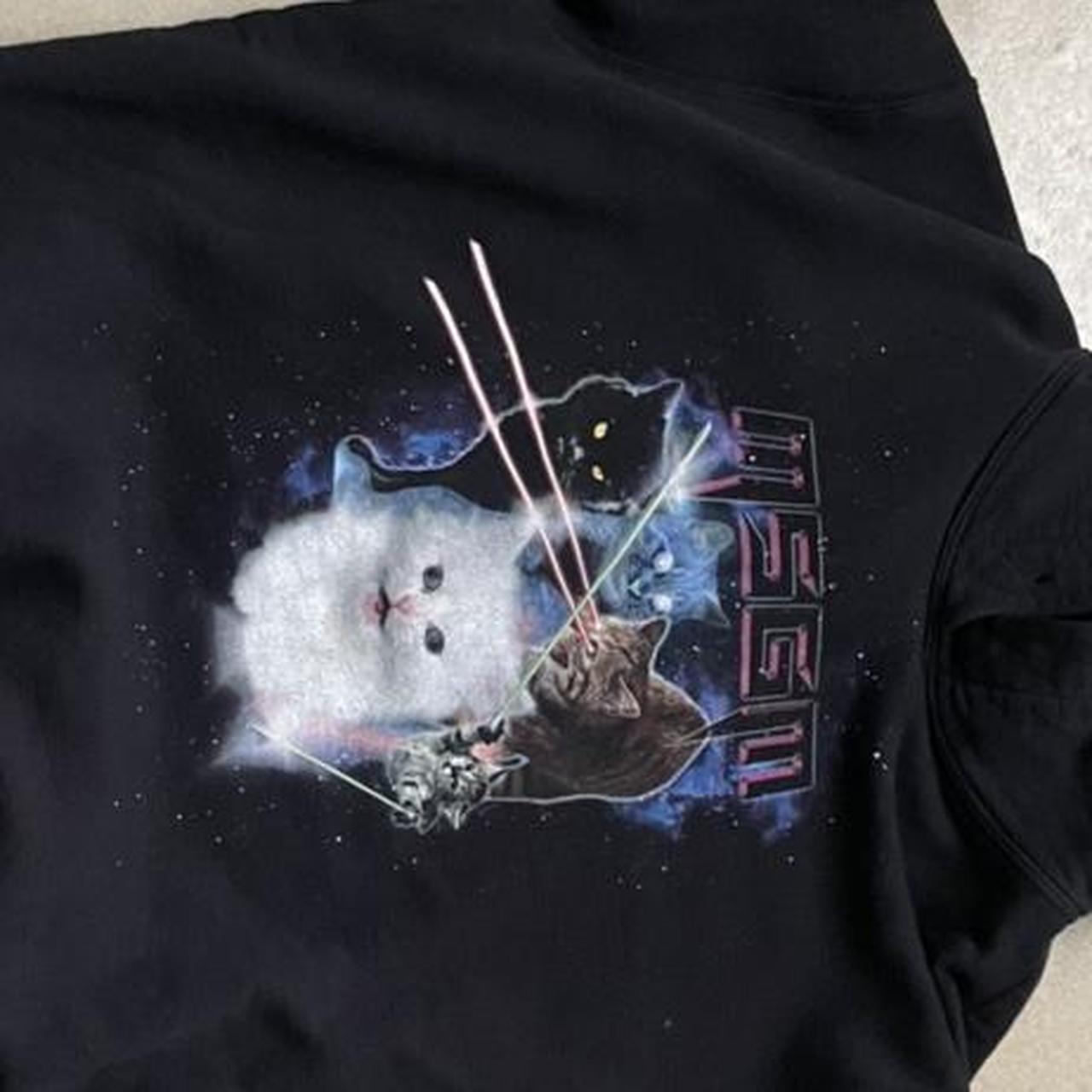 MSGM Laser Space Kitty Hoodie | Depop 