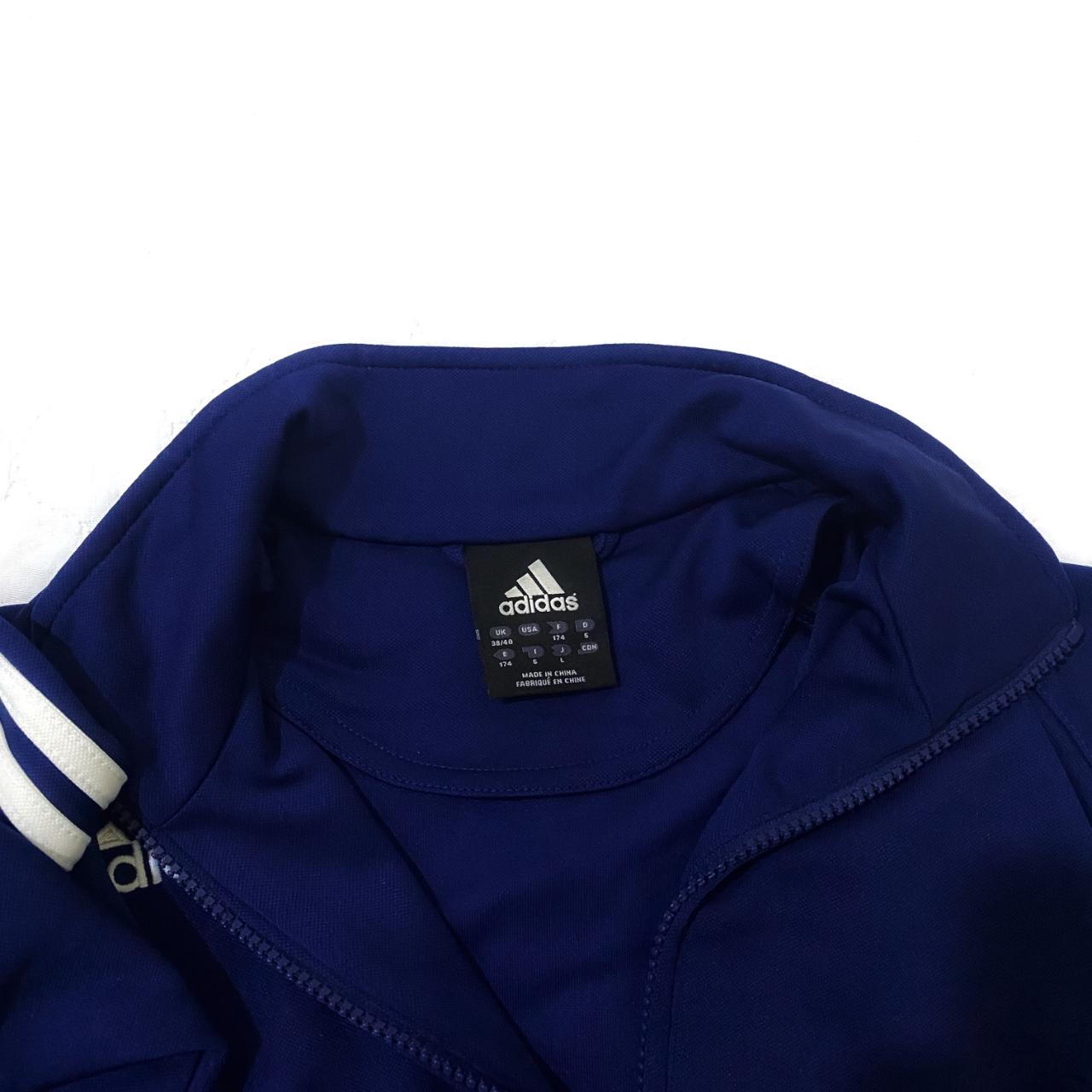 Adidas Men's Blue and Grey Jacket | Depop