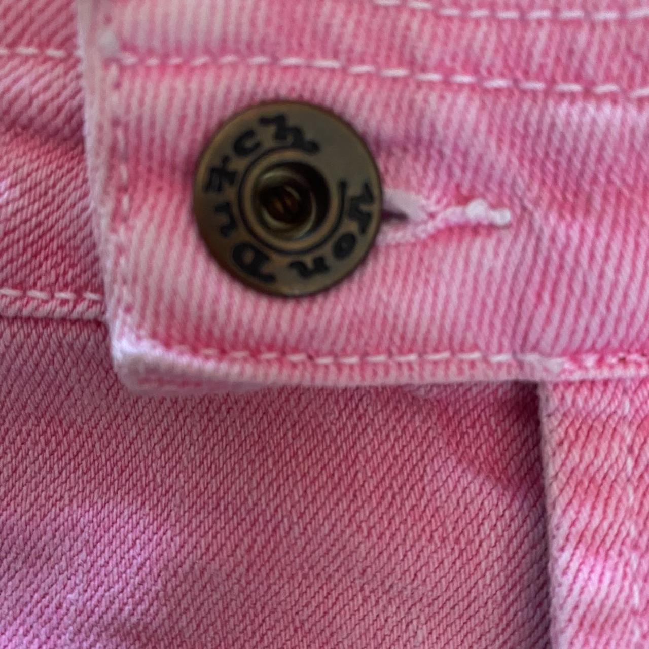 Von Dutch Women's Pink and Blue Shorts Depop
