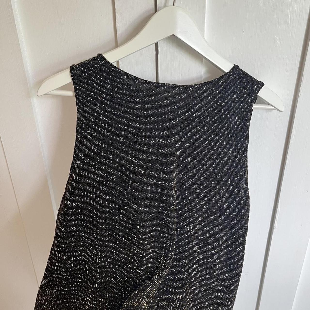 Sparkly boat neck vintage vest top Great condition... - Depop