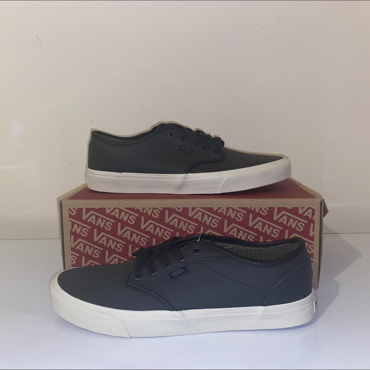 VANS-Atwood (Leather) Black/Turtledove MESSAGE ME... - Depop