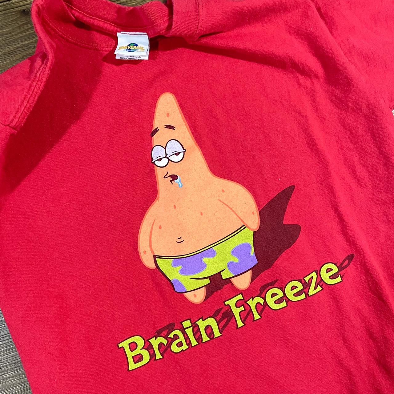 Vintage Y2K Patrick Star Brain Freeze Universal Depop