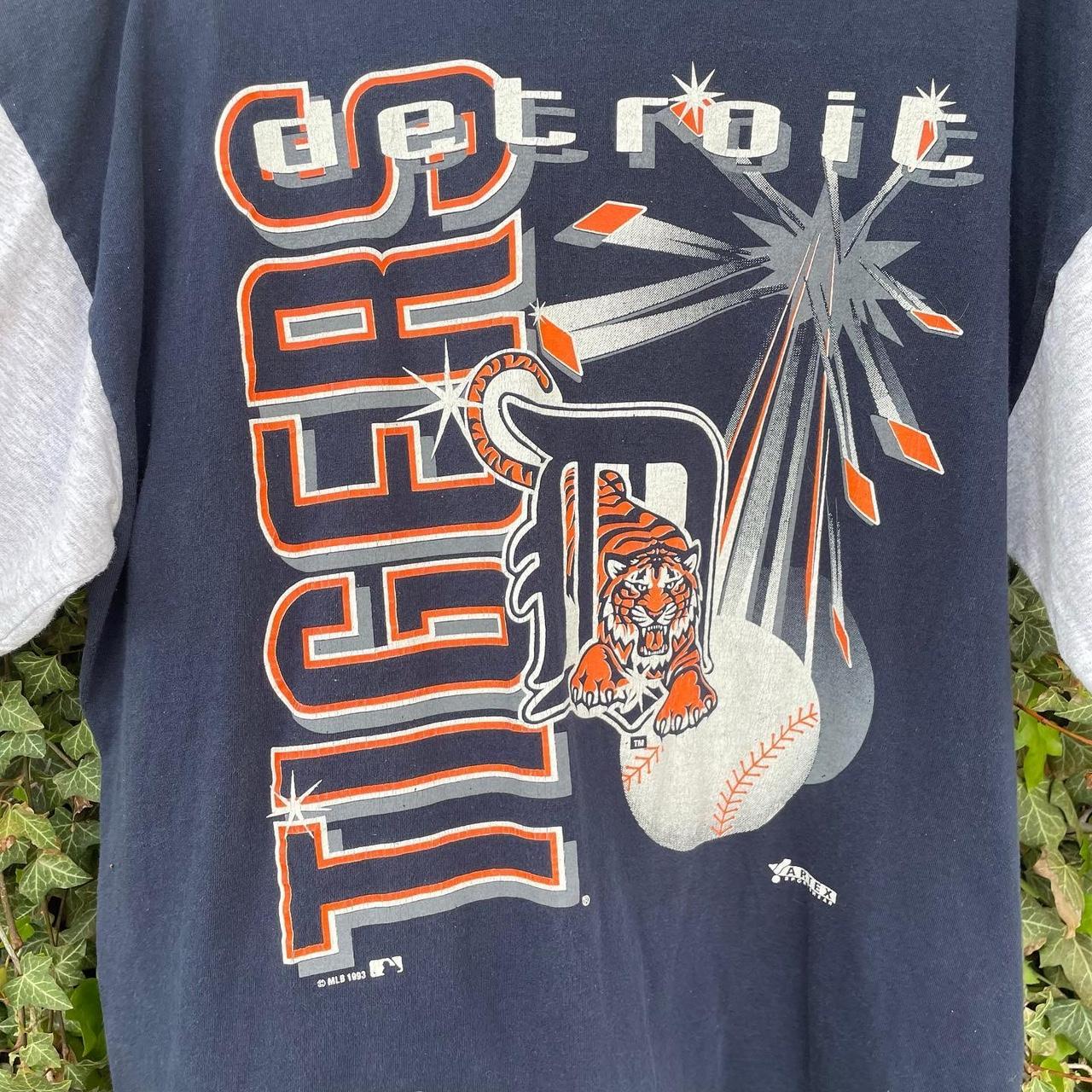 Vintage 90s Detroit Tigers Baseball Jersey - Depop