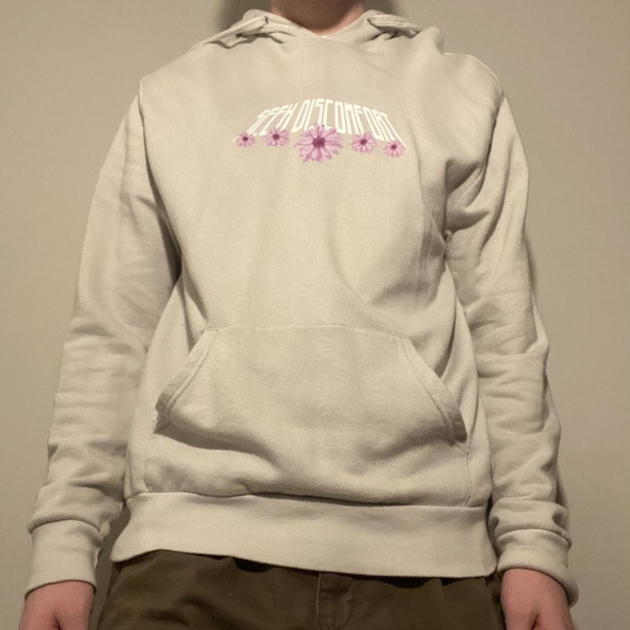 pink seek discomfort hoodie