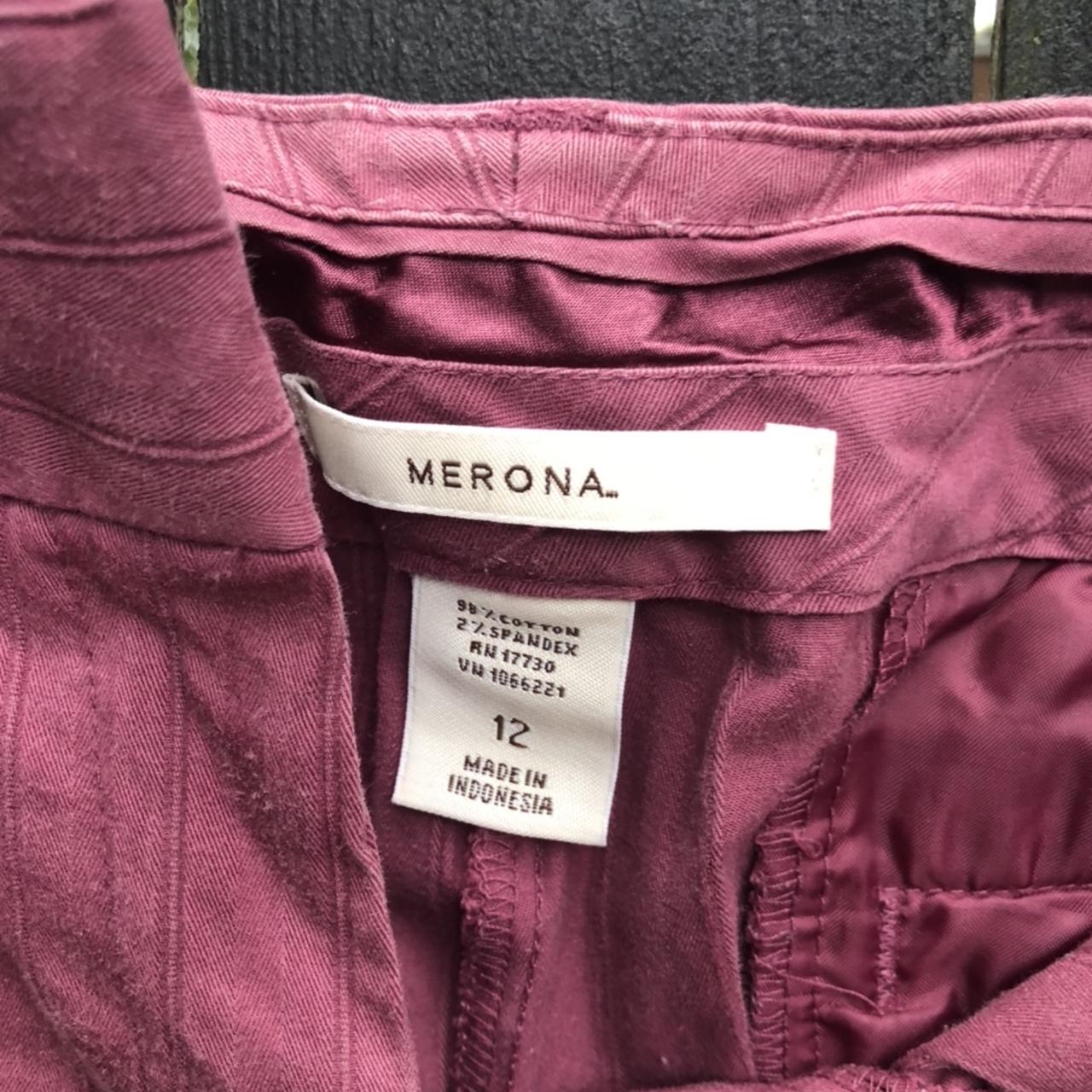 Merona Women's Burgundy Trousers (3)