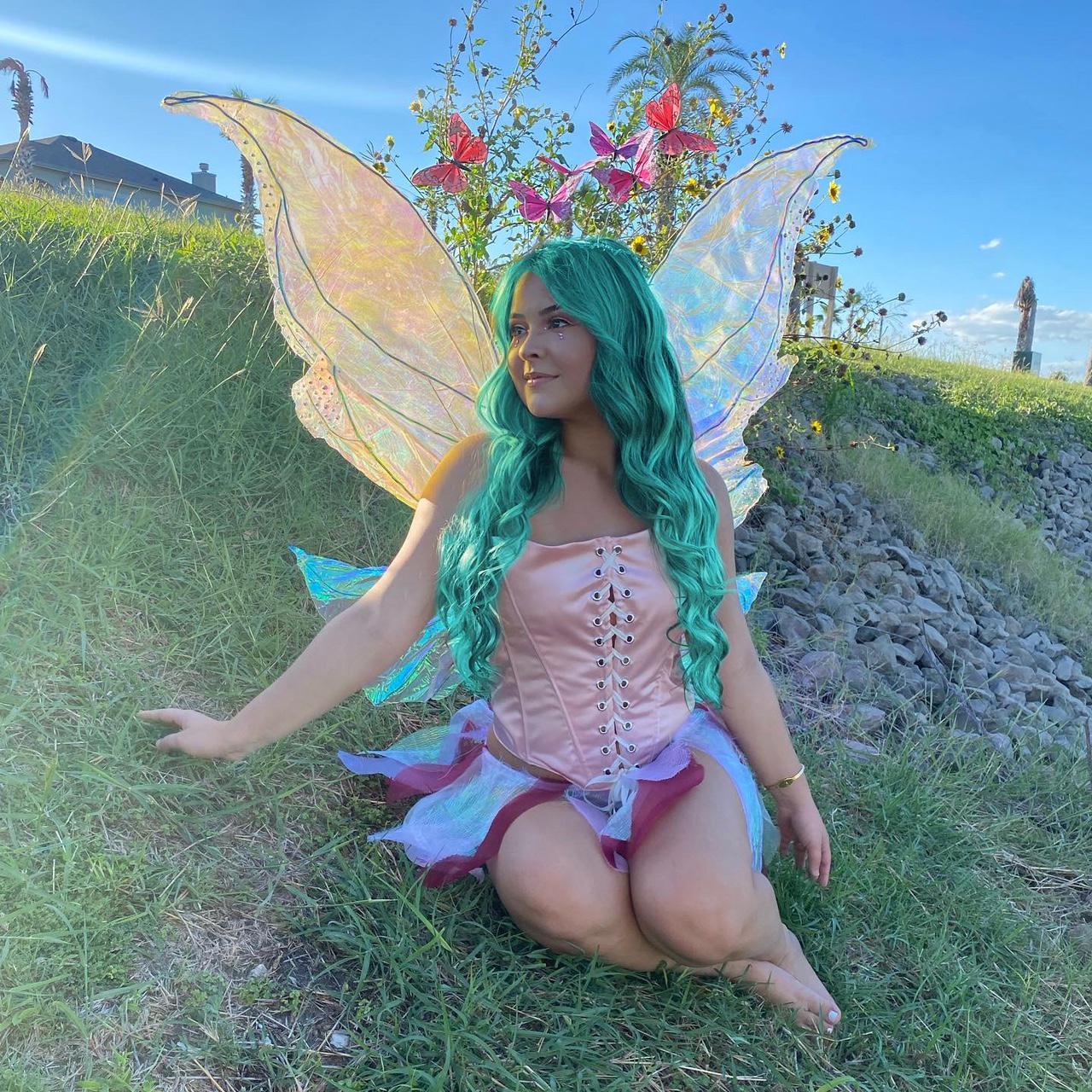 FAIRY COSTUME FOR HALLOWEEN🧚🏼/u200d♀️🧚🏼/u200d♀️ ONE OF A KIND, 4-Piece... picture