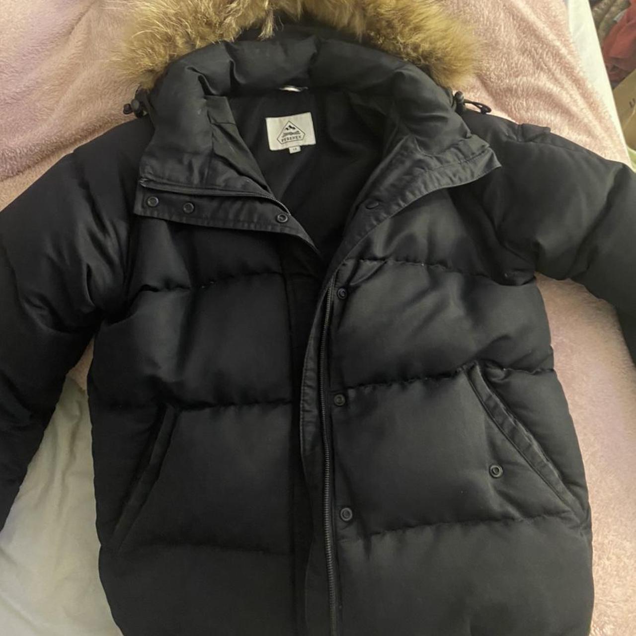 Kids black aviator pyranex coat Age 14 but fits... - Depop