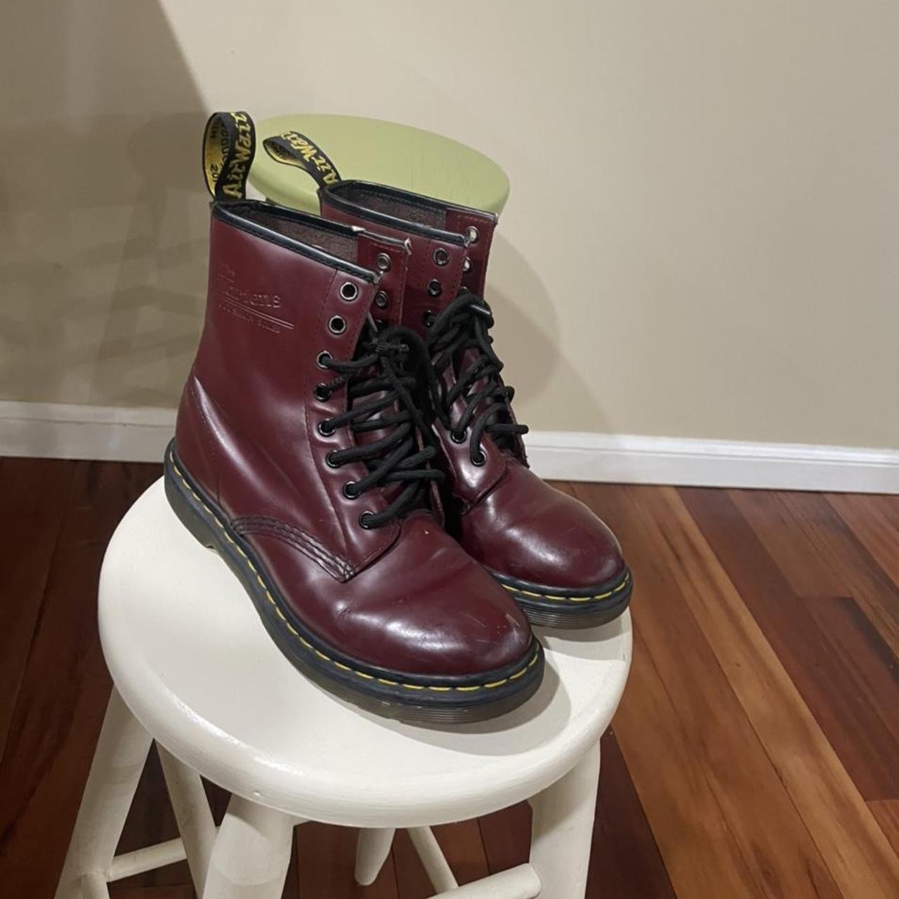 Cherry red 1460 Doc Martens!! Originally bought for... Depop