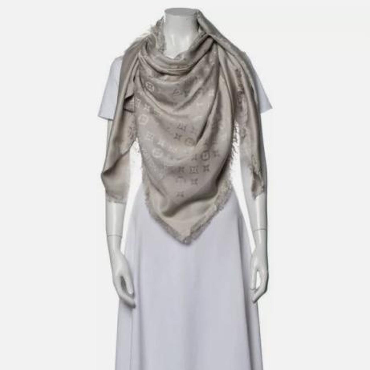 Shiny Louis Vuitton monogram giant shawl. Unisex. - Depop