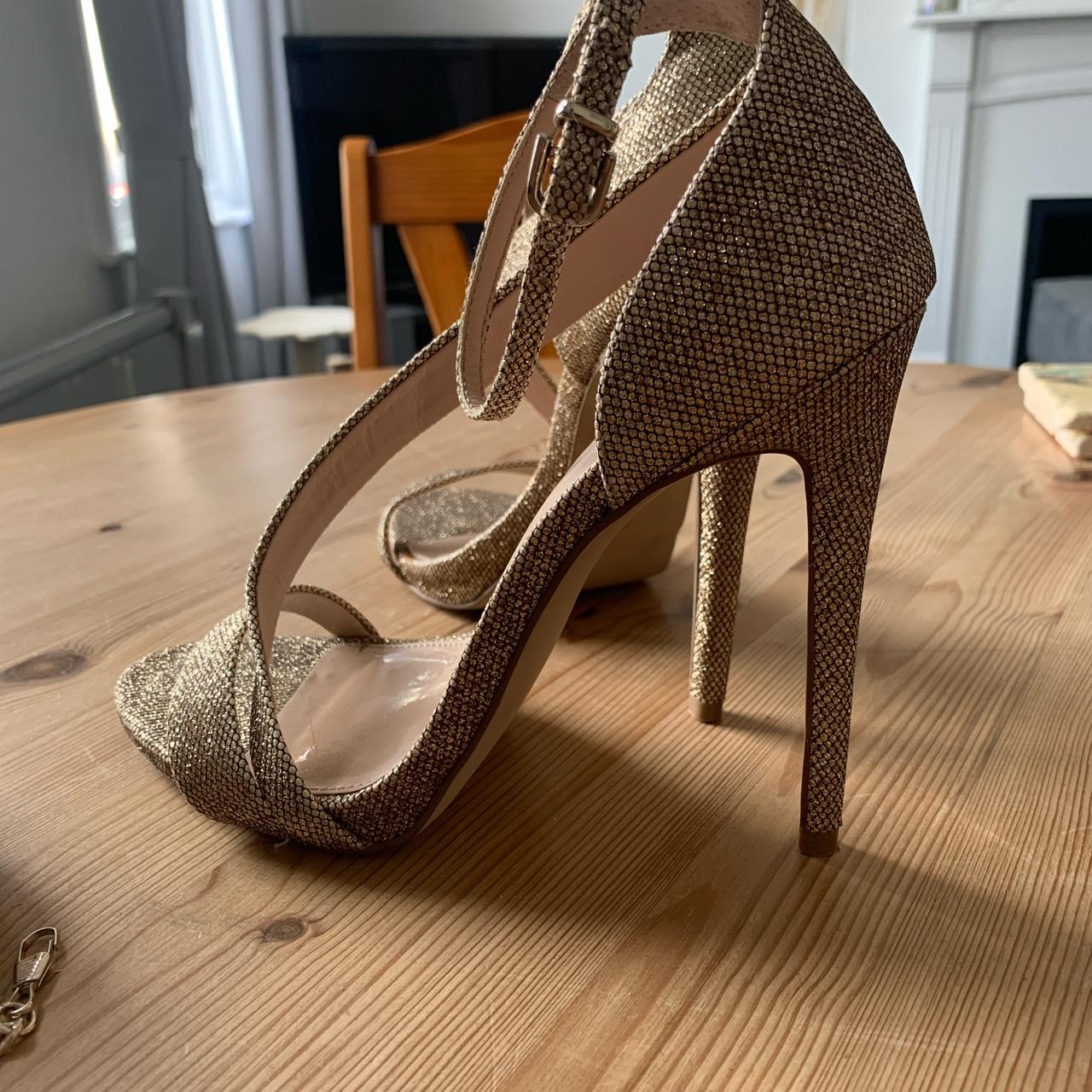 CARVELA GOLD LIBERTINE HEELS SIZE 5 and MATCHING