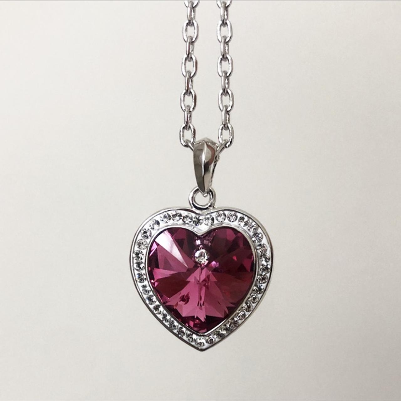 Swarovski Pink Heart Necklace – AtelierMedusa