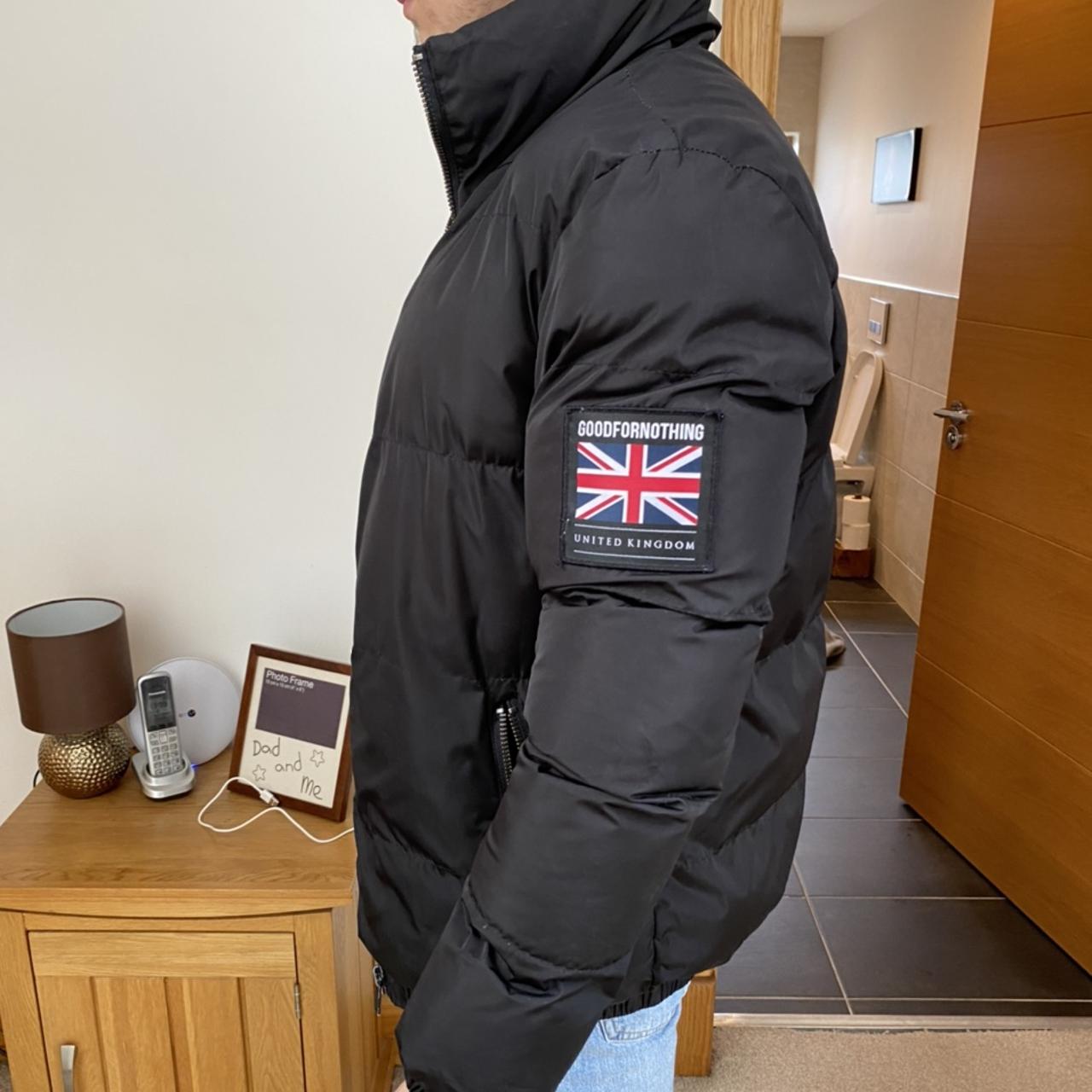 Good For Nothing puffer jacket black