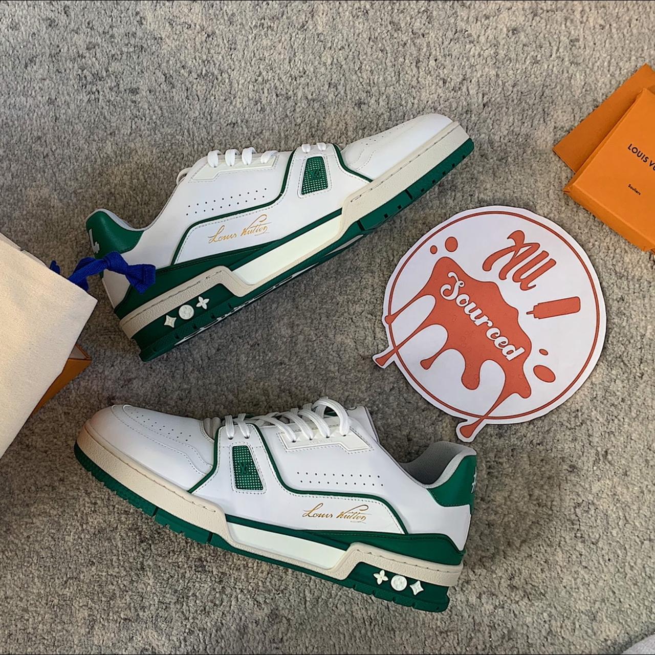 Louis Vuitton SS19 LV Trainer Green / White size LV 9 (UK 9)