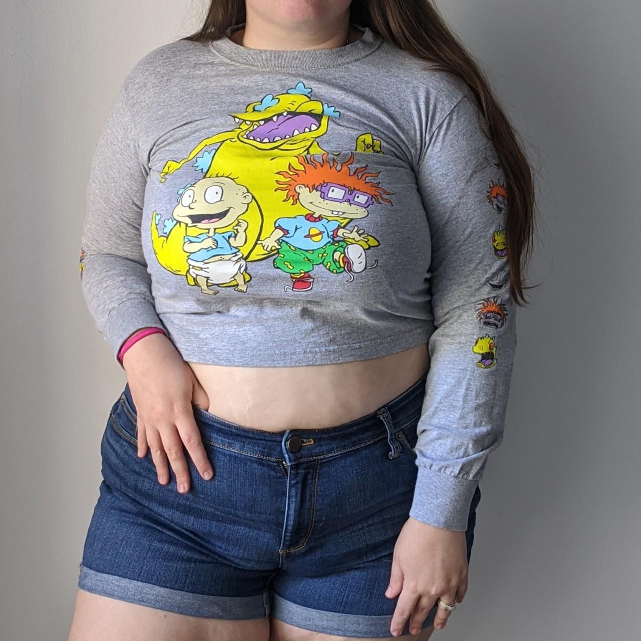 rugrats long sleeve crop top