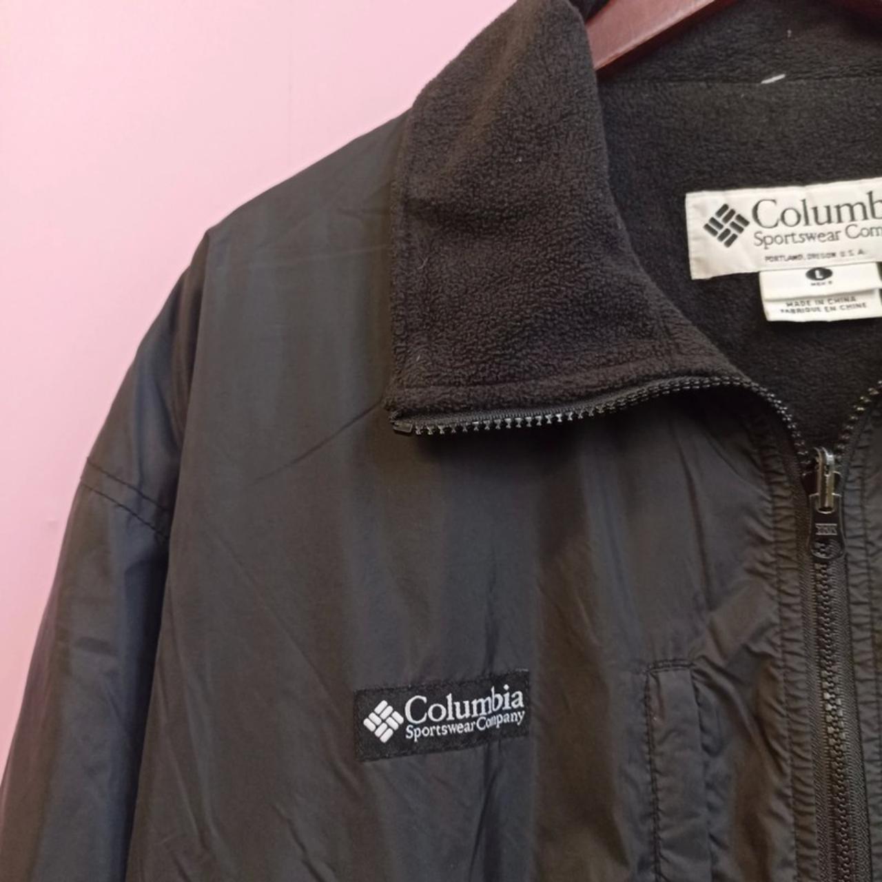 Vintage Columbia Sportswear men nylon zipped... - Depop