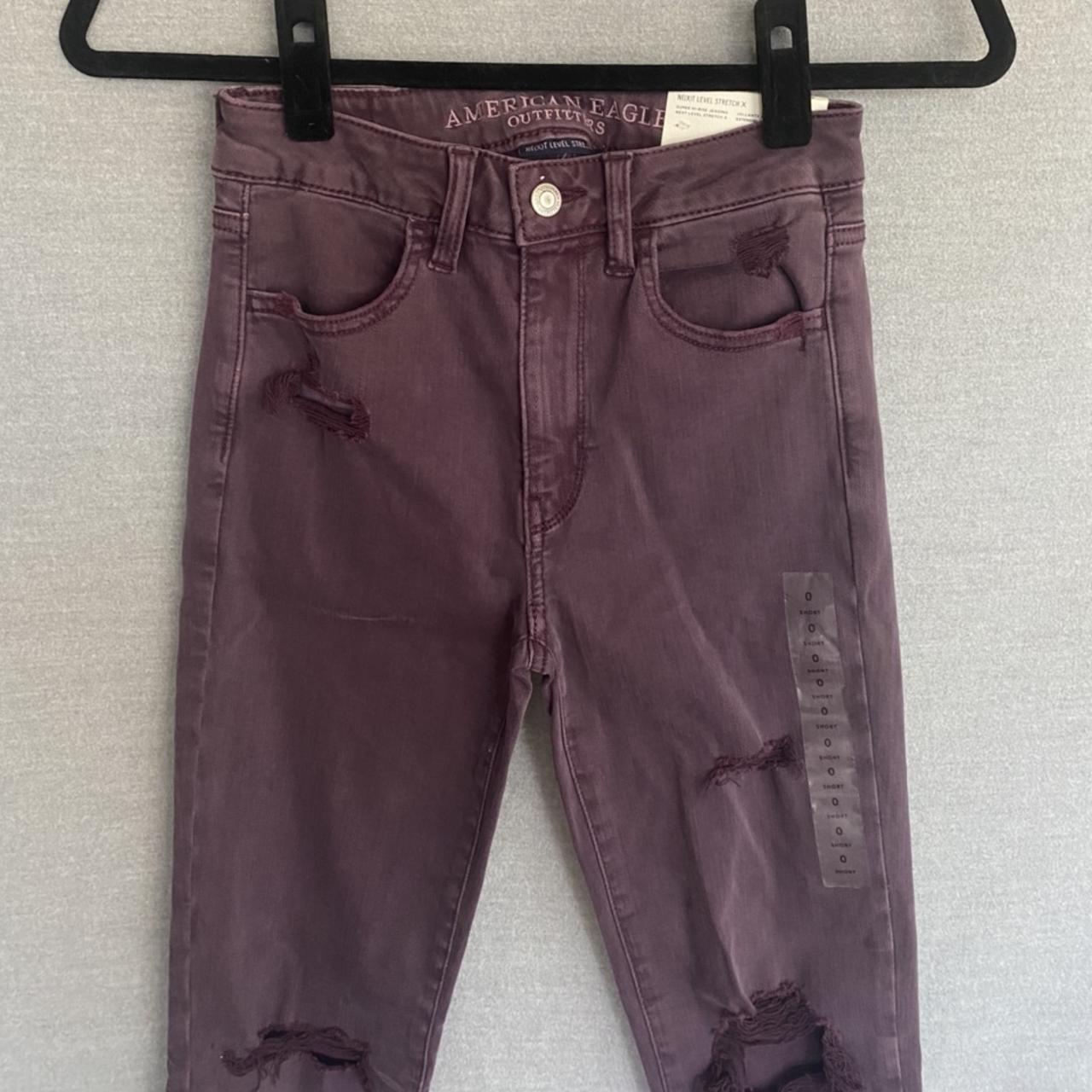 American eagle 2024 burgundy jeans