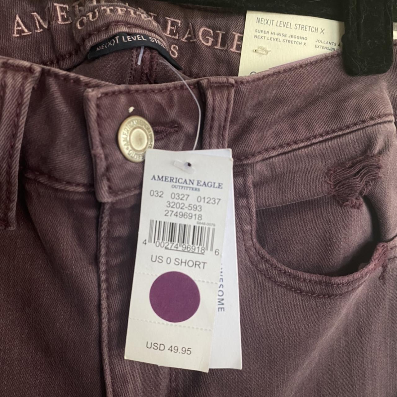 American eagle clearance maroon jeans