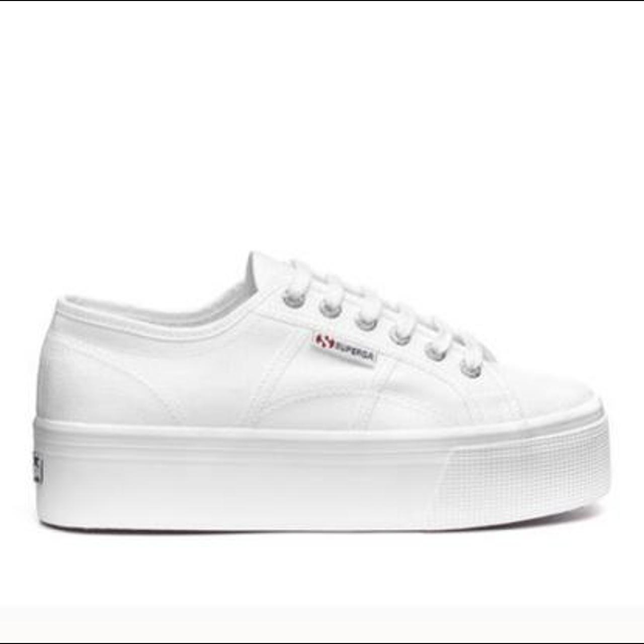 superga white platform