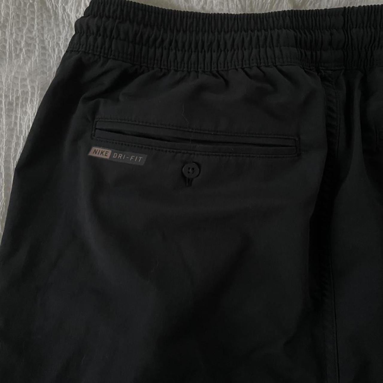 hurley nike drifit black joggers size is a medium... Depop
