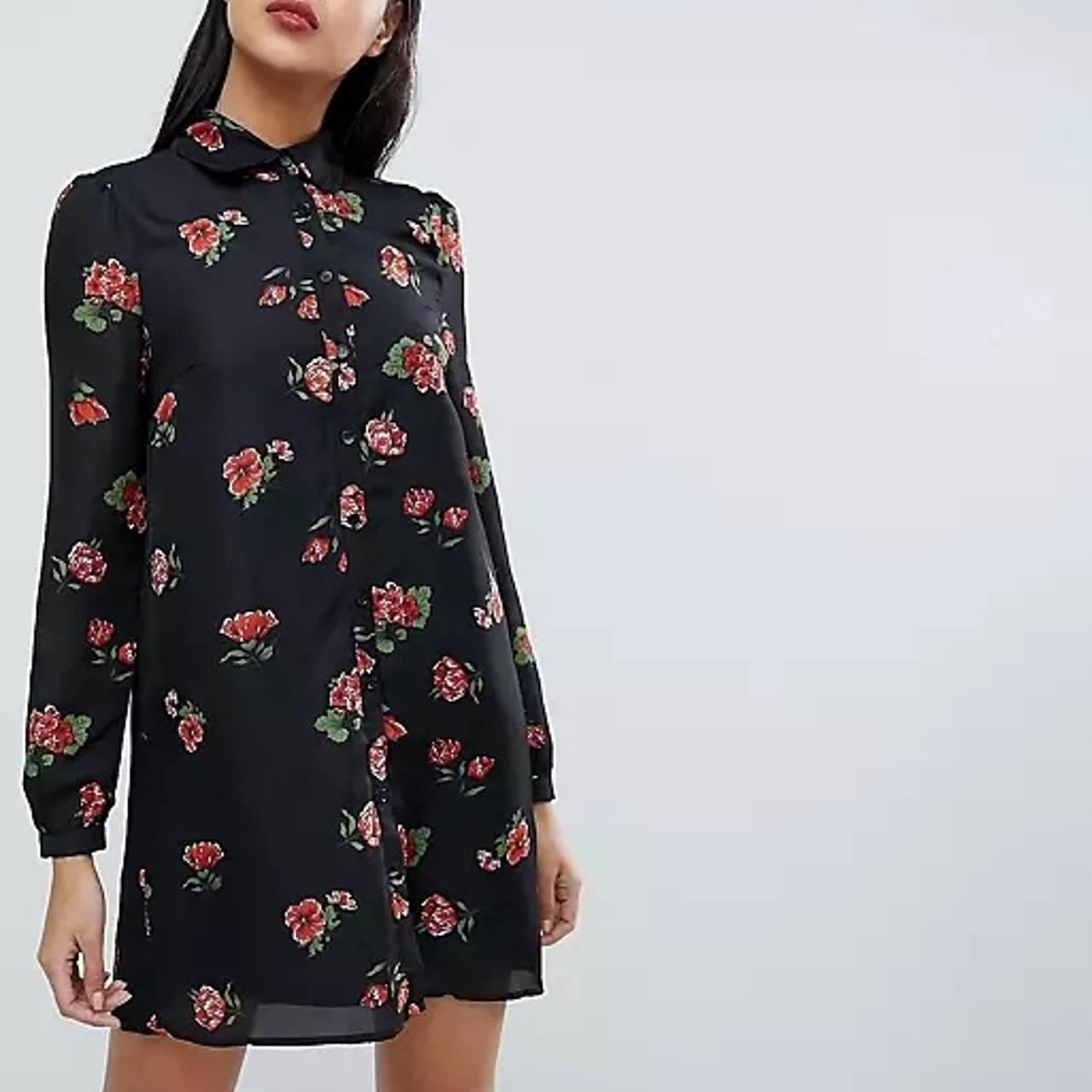 Fashion union black top dress