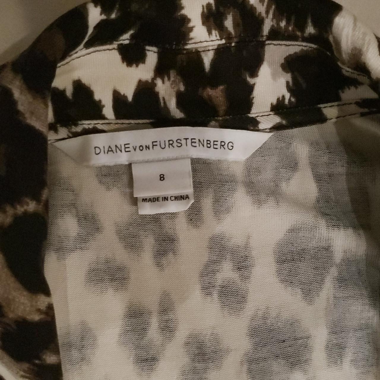 Diane Von Furstenberg leopard jumpsuit Size... - Depop