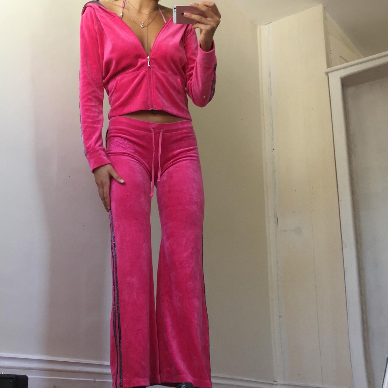 hot pink y2k velour juicy couture tracksuit 💋💋... - Depop