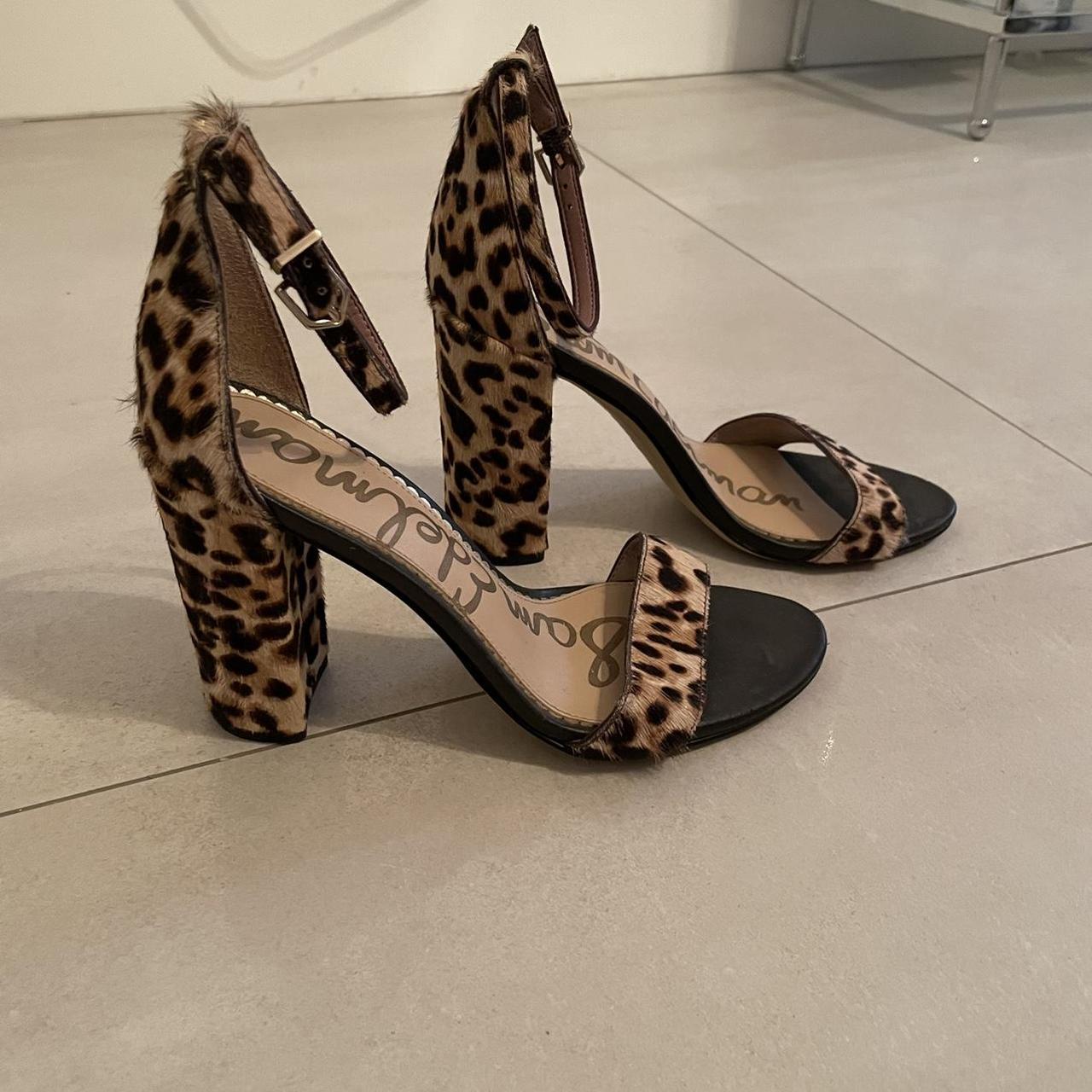 Sam Edelman Leopard Heels Cheetah print heels Depop