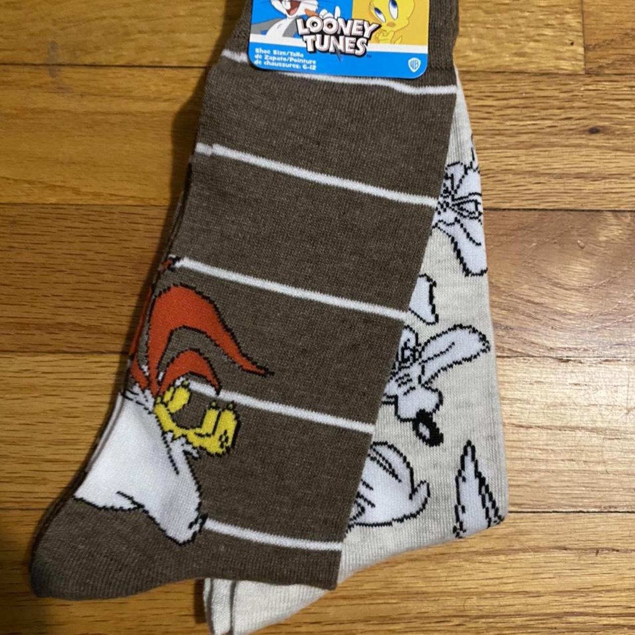 Looney Tunes Foghorn Chicken Hawk Crew Socks 2... - Depop