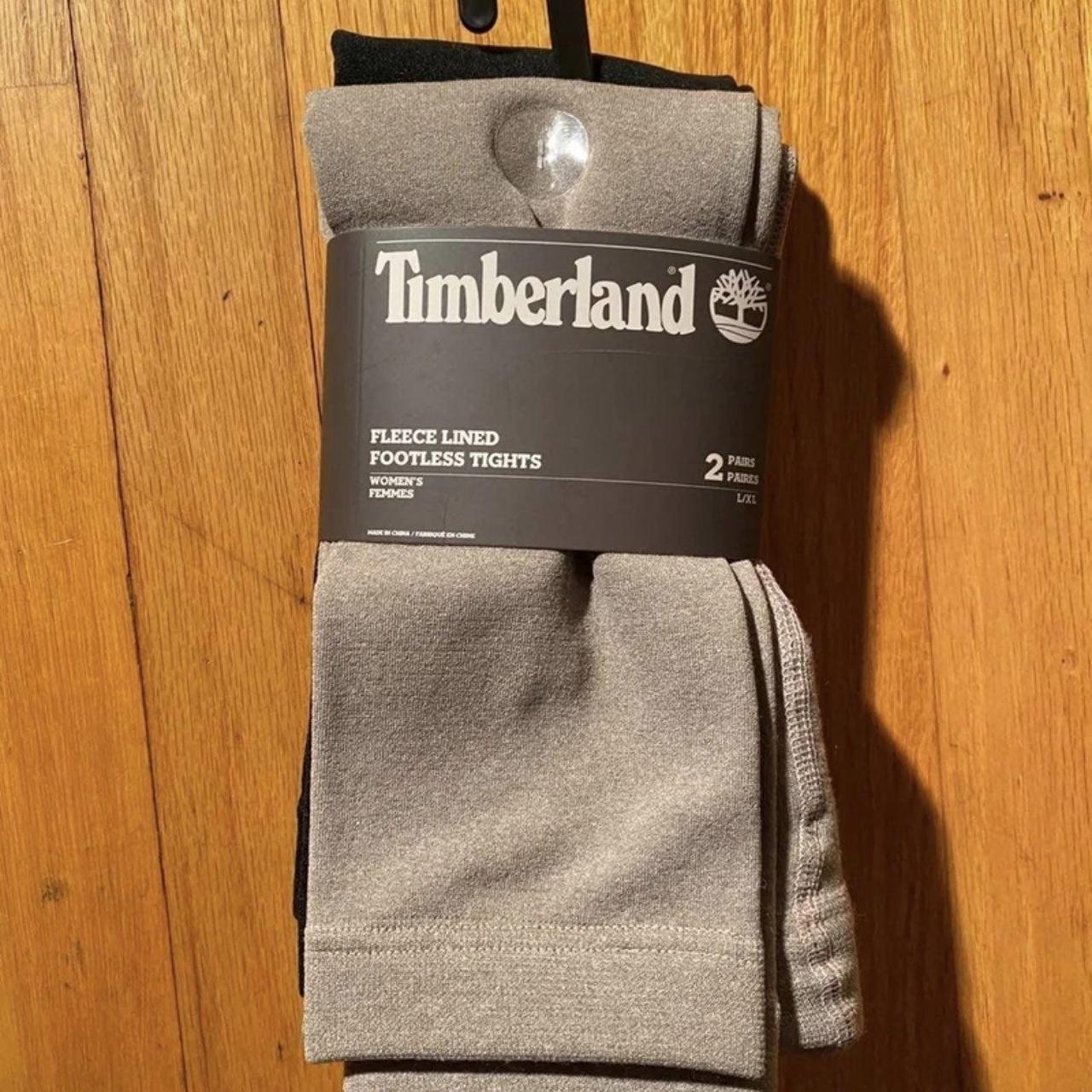 Timberland Fleece Lined Footless Tights. 2 Pack 1 - Depop