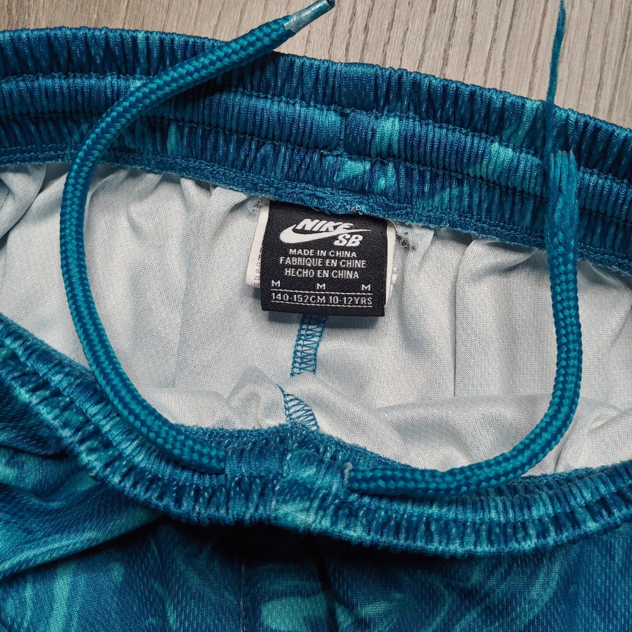 Nike SB Aqua Marble Boys Active Shorts Tie String... - Depop