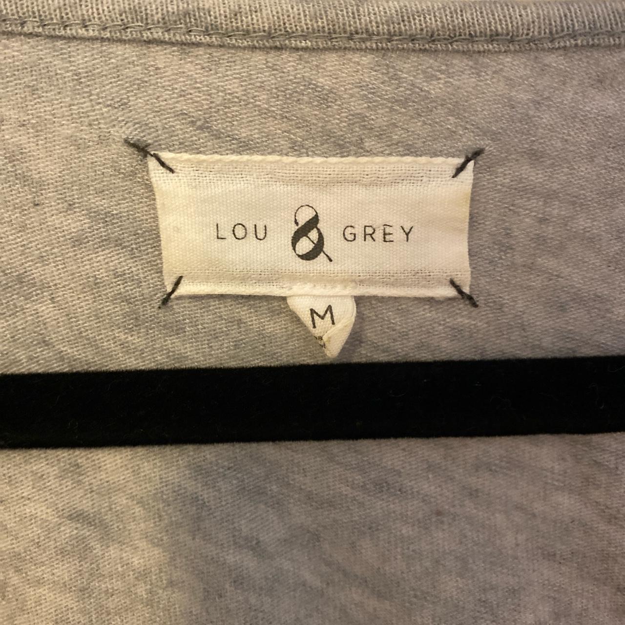 lou & grey 3/4 sleeve tie top great condition size... - Depop