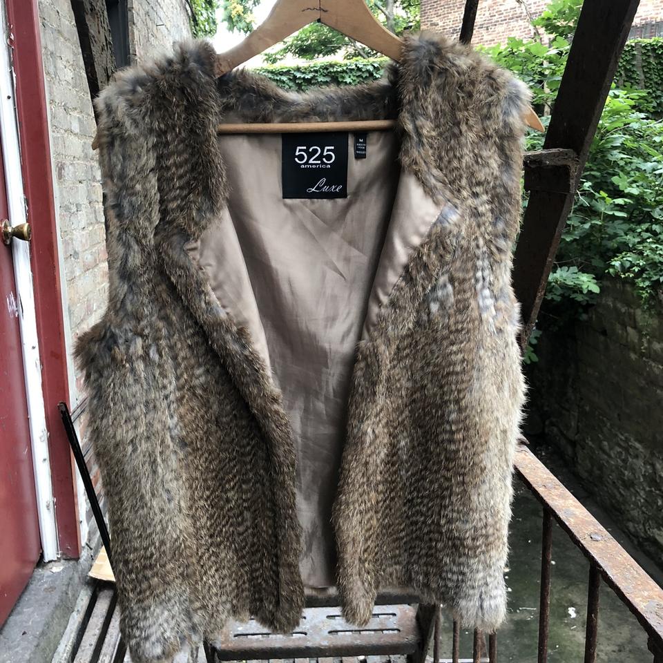 525 America Rabbit Fur Vest Medium