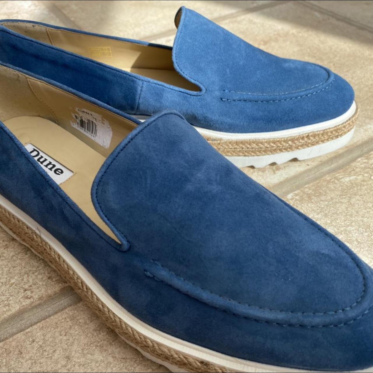 dune blue loafers