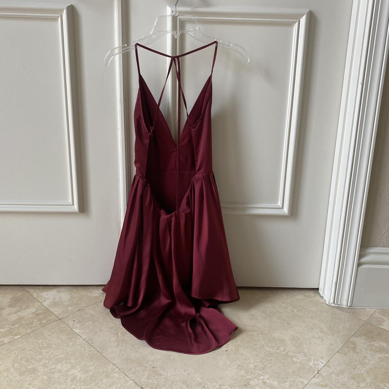 LNA Women's Red and Burgundy Dress (3)