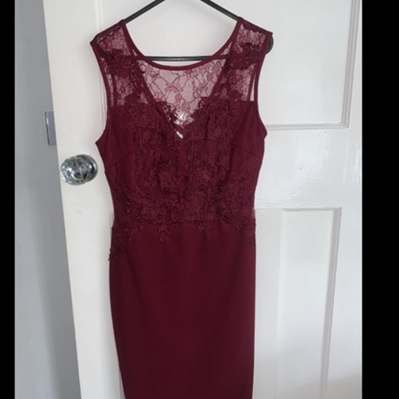 lipsy burgundy dress