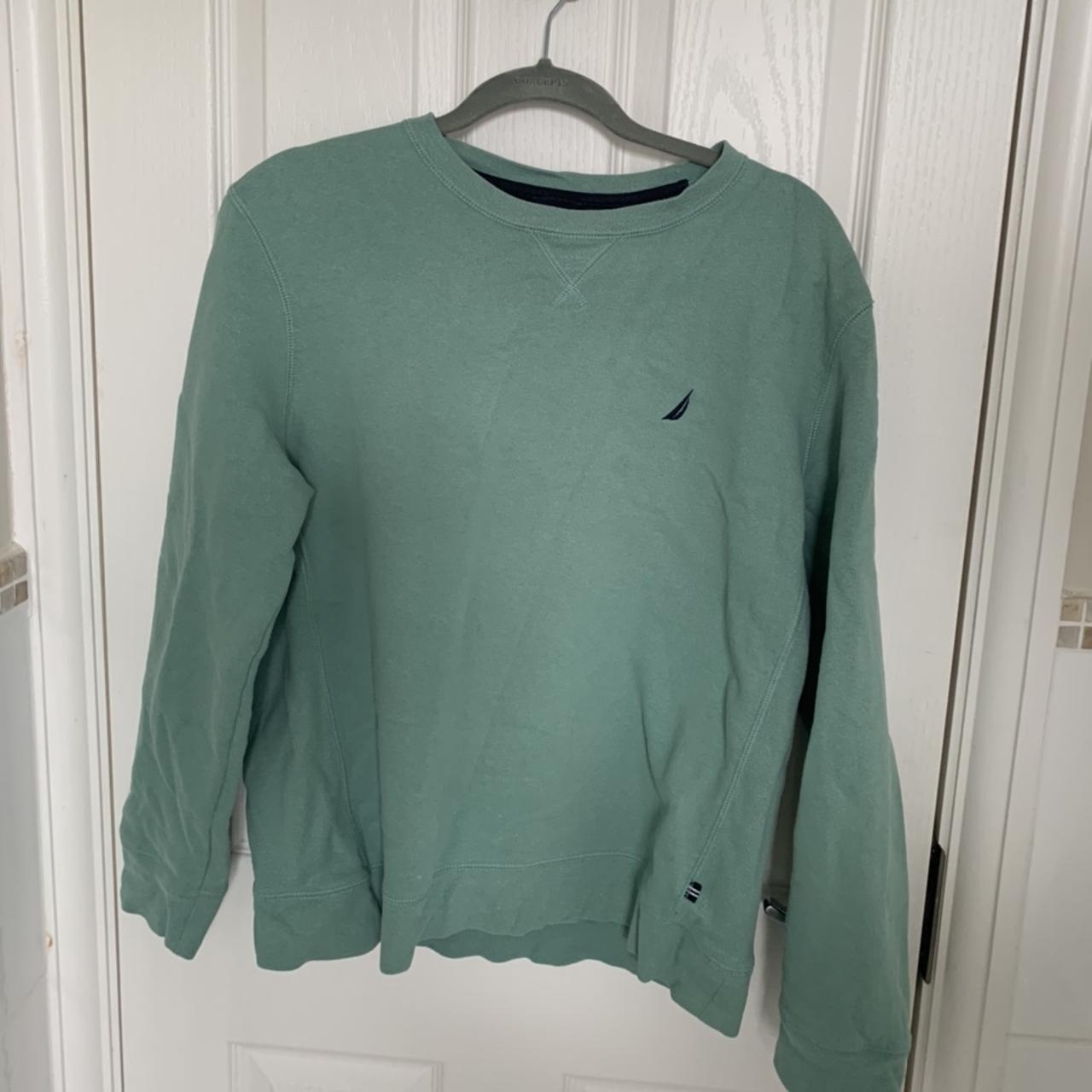 Nautica Mens Green Sweatshirt Depop