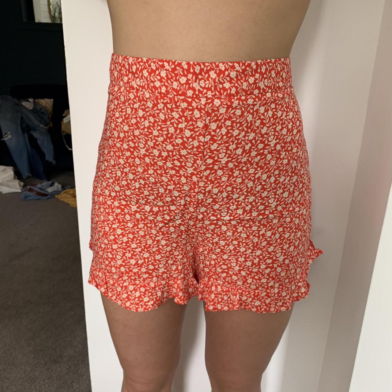 New look red on sale shorts