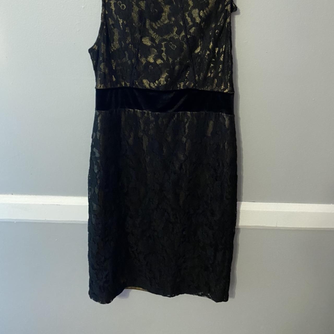 Forever 21 black sales and gold dress