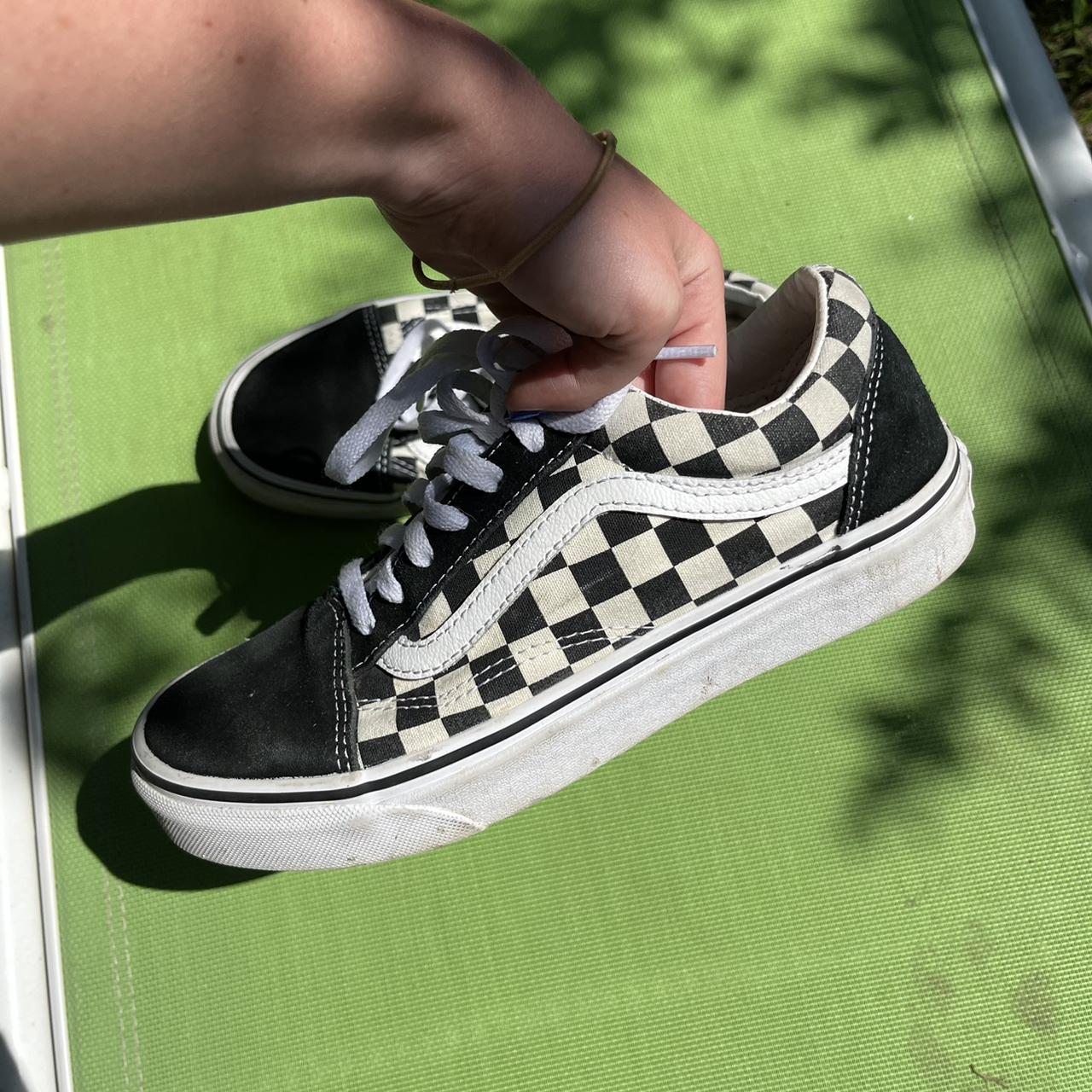 checkered vans size 5.5