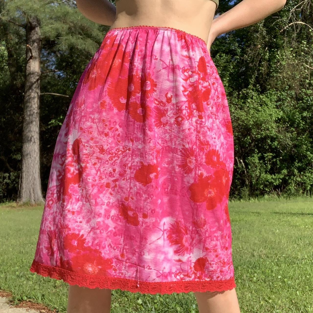 Pink midi clearance skirt size 18