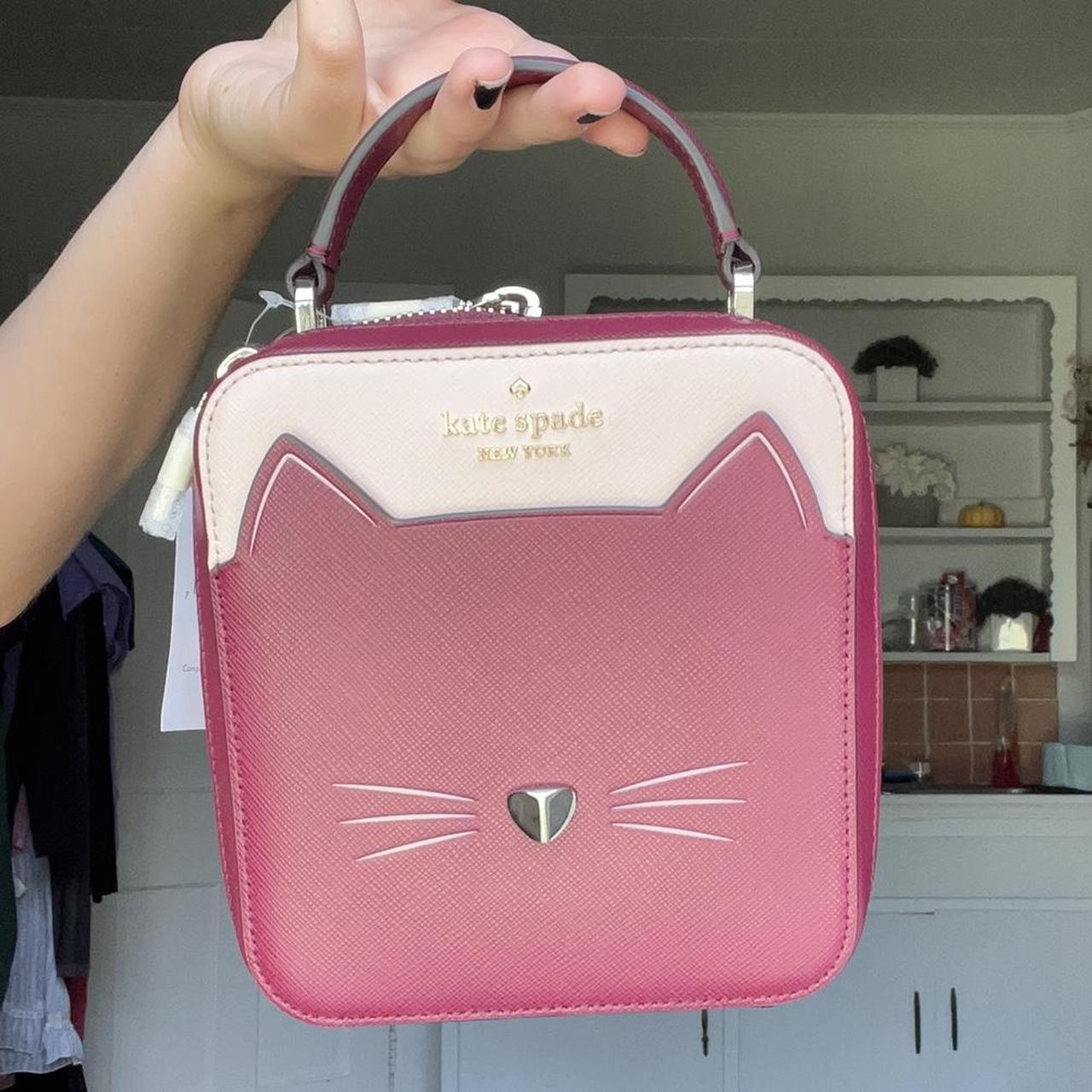 Kate spade pink and navy purse crossbody. Has a - Depop