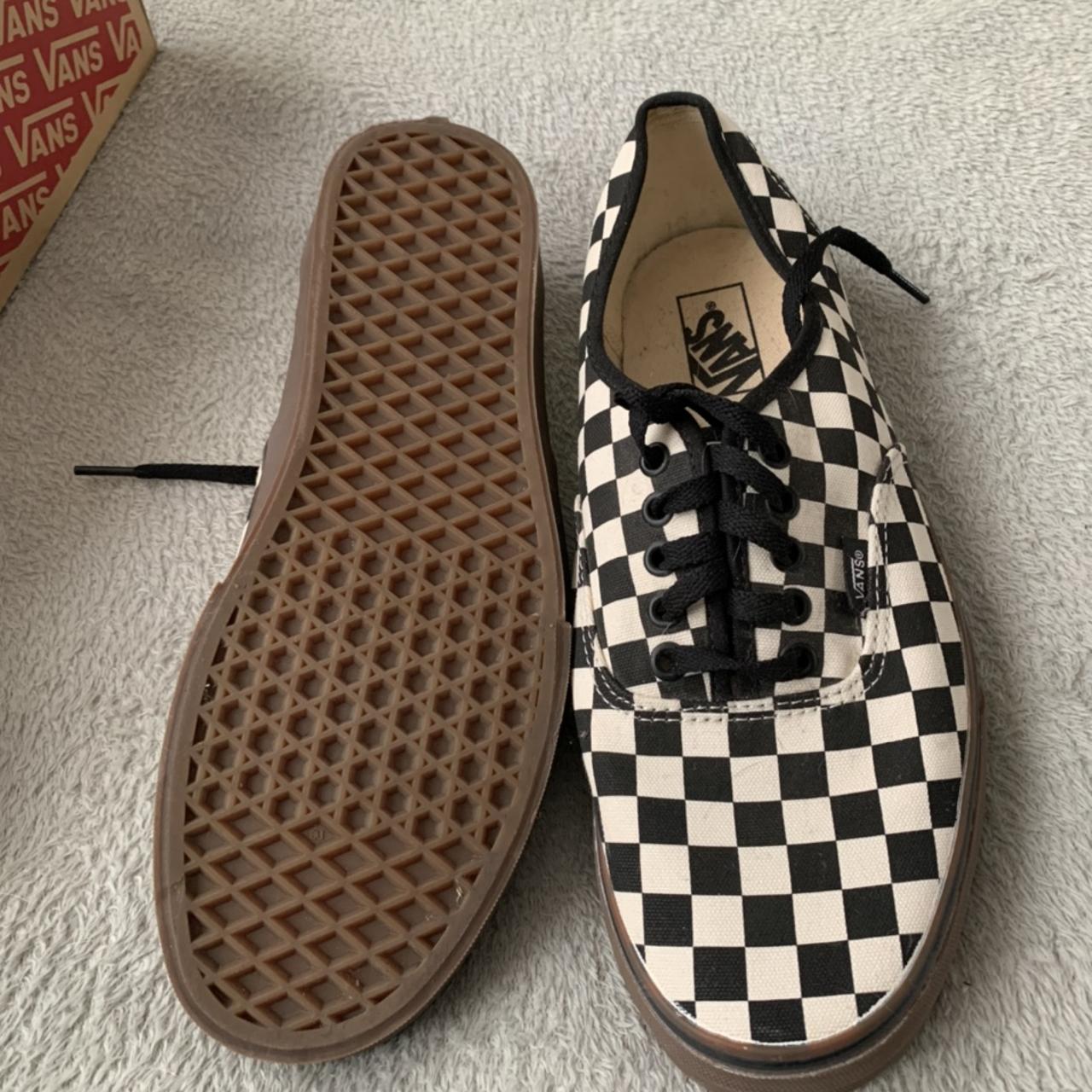 Checkered gum sole sales vans