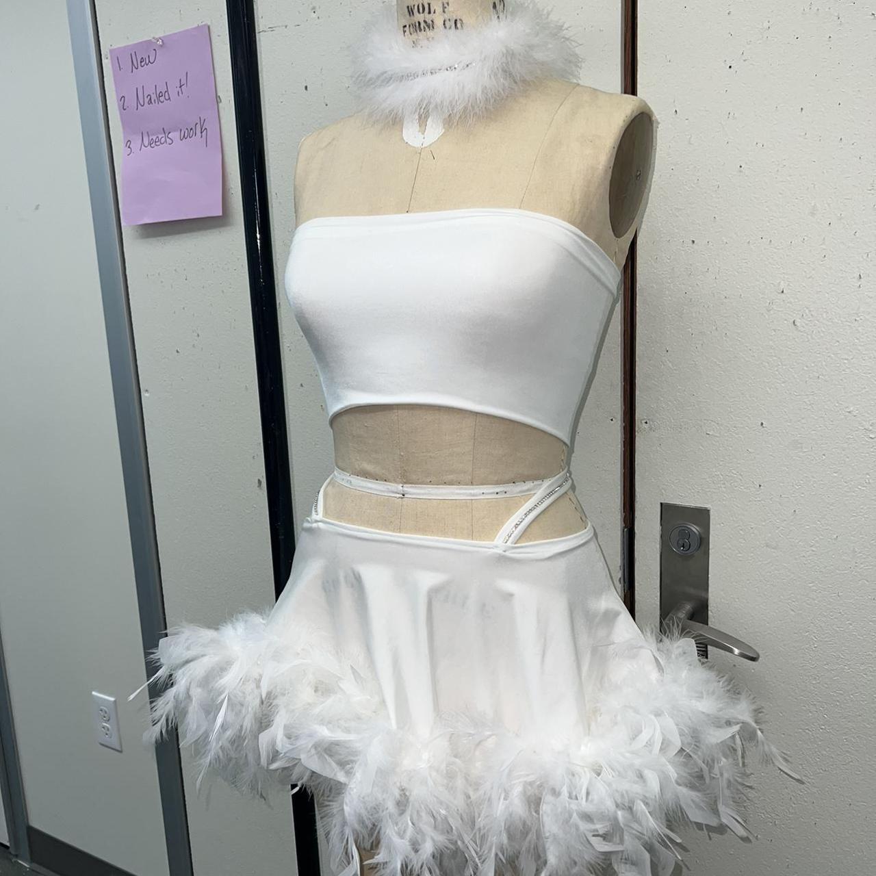 Women's White Fancydress Depop