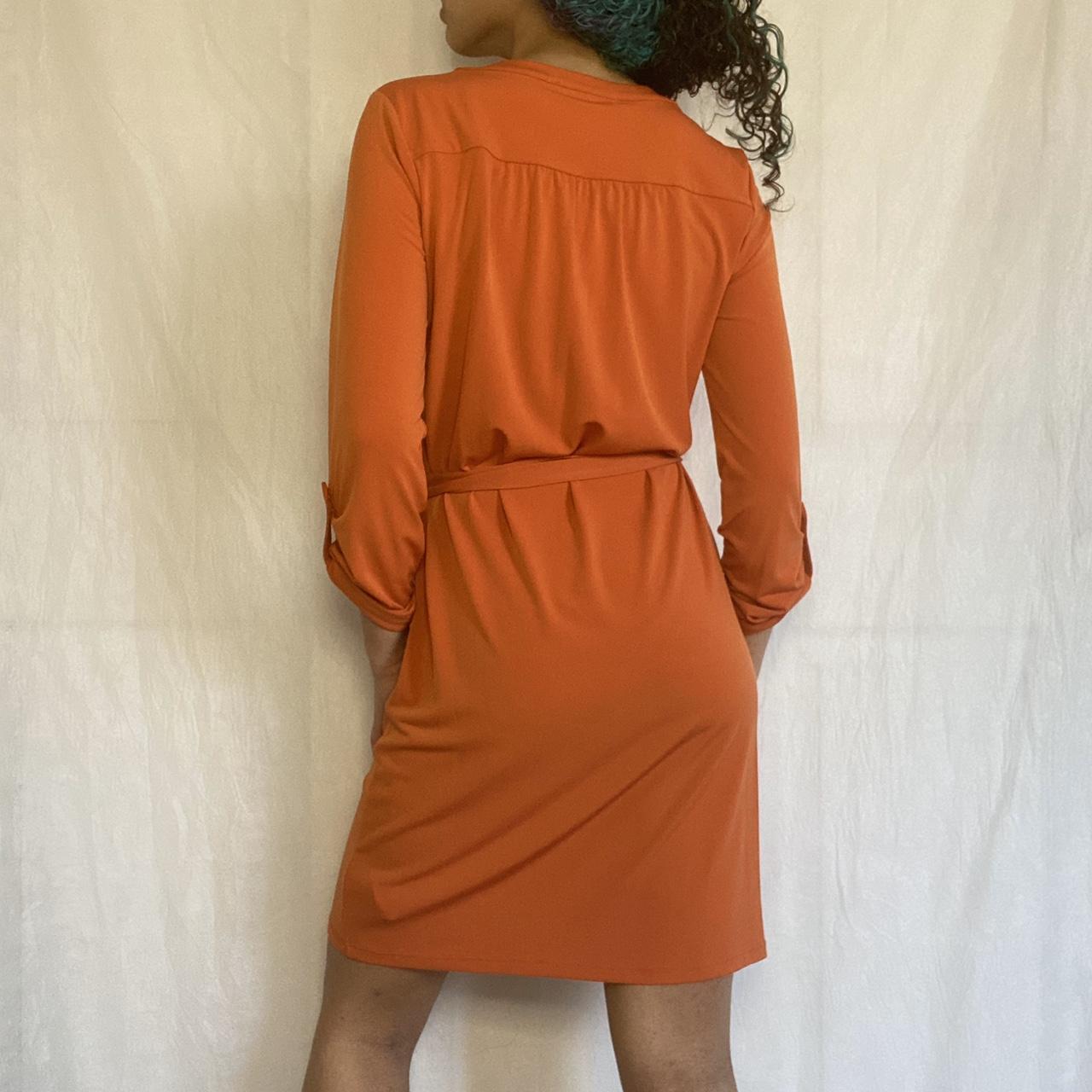 Michael kors cheap orange shirt dress